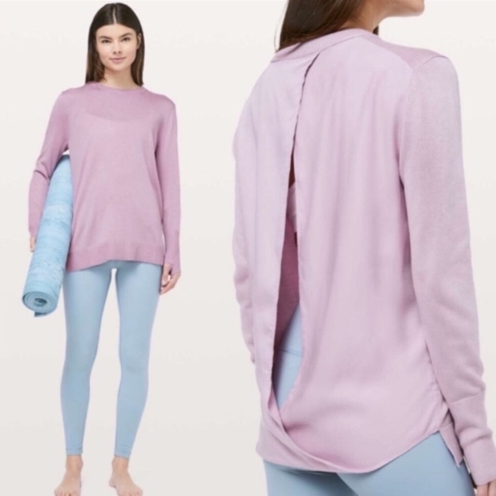 Lululemon Still At Ease Open Back Sweater
